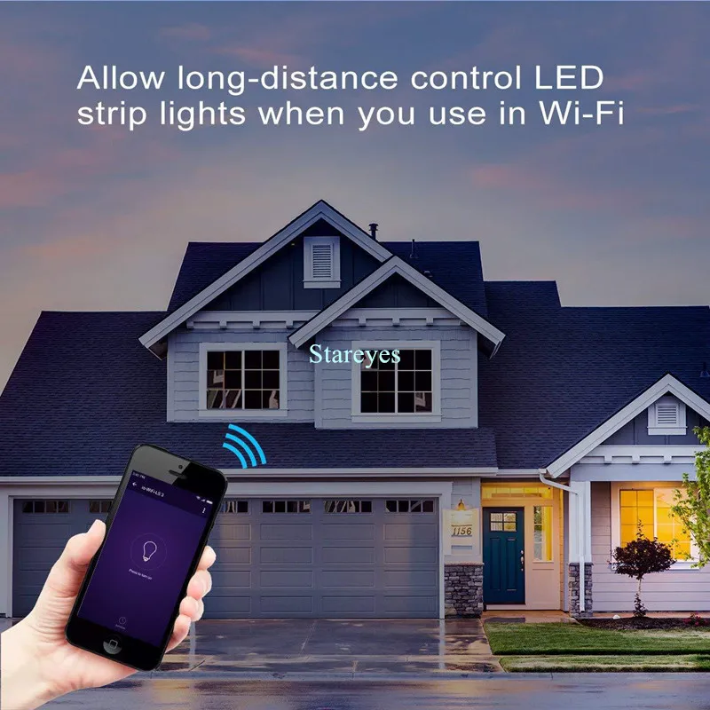 WiFi смарт контроллер Tuya Smart Alexa Google Home голосовое DC5 24V один цвет CCT светодиодный RGB/RGBW