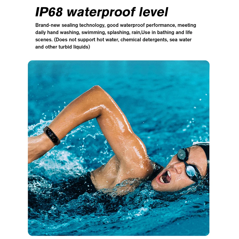 m5 pro smart bracelet fitness tracker heart rate ip68 waterproof smart watch health sport smart wristband woman wearable devices free global shipping