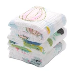 Детское муслиновое одеяло lashghg, 100% хлопок, 6 слоев, банное полотенце, одеяло, постельные принадлежности