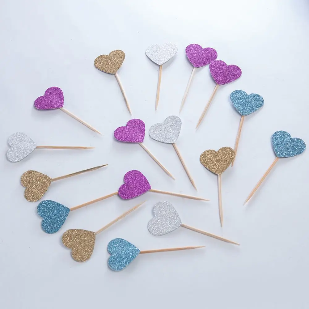 10 шт. наклейки для торта с надписью Love Tag креативные блестящие украшения кексов