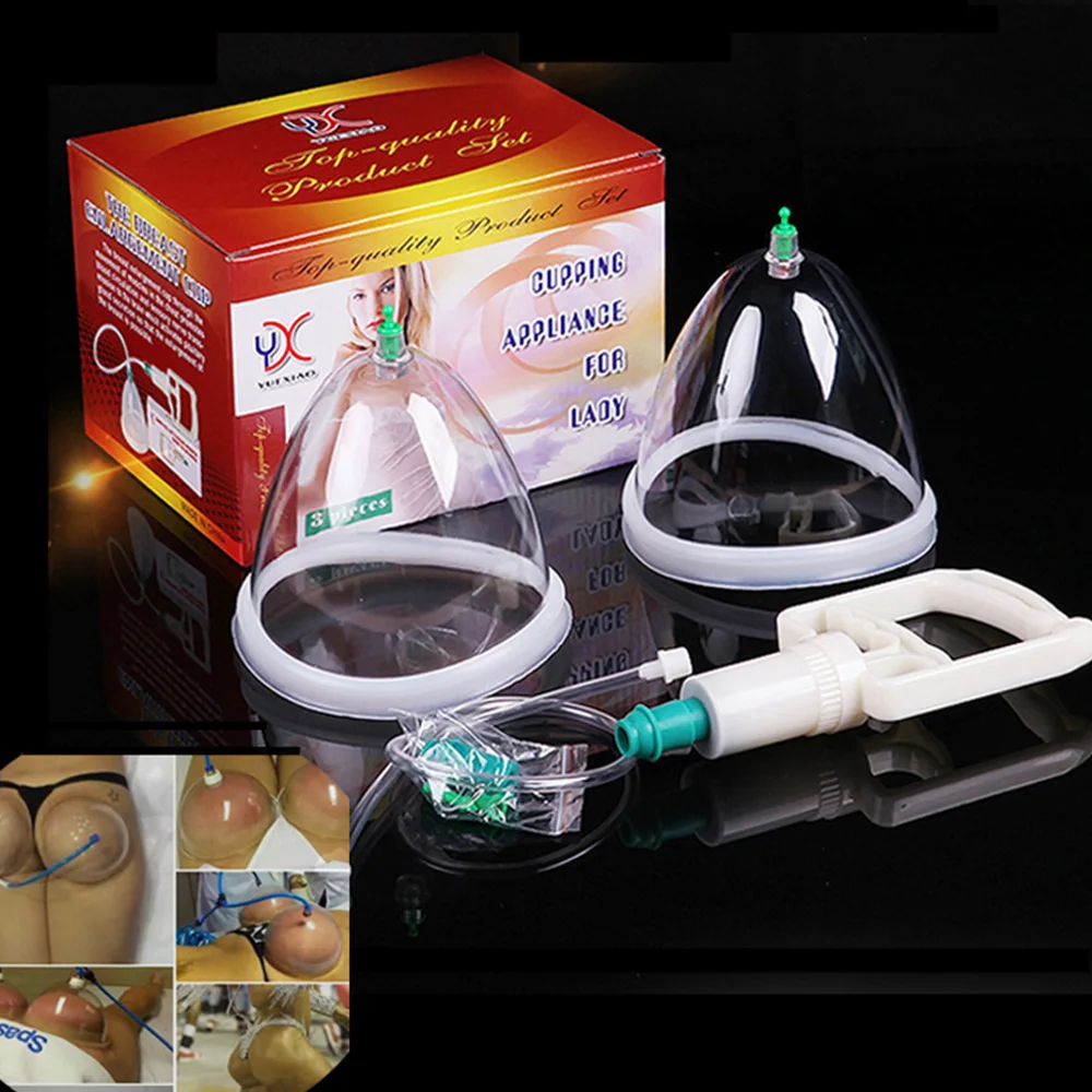 

1pair Breast Buttocks Enhancement Pump Lifting Vacuum Cupping Suction Therapy Device Enhance Chest Cup for Women