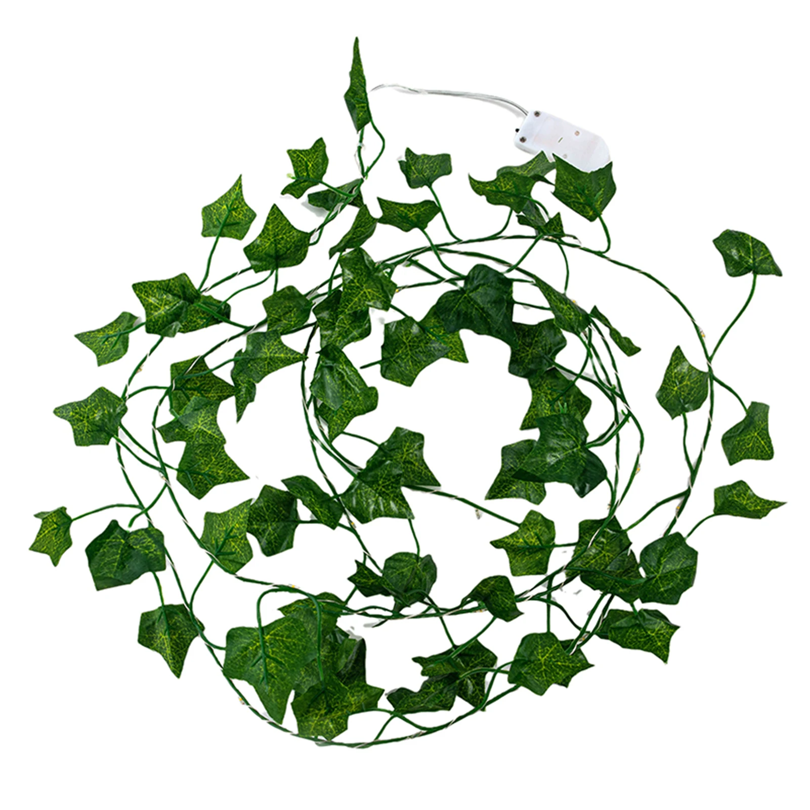 

2.2m 25 Lights Simulation Green Leaf Rattan String Light Artificial Flower Decorative Atmospheres String Lights SUB Sale