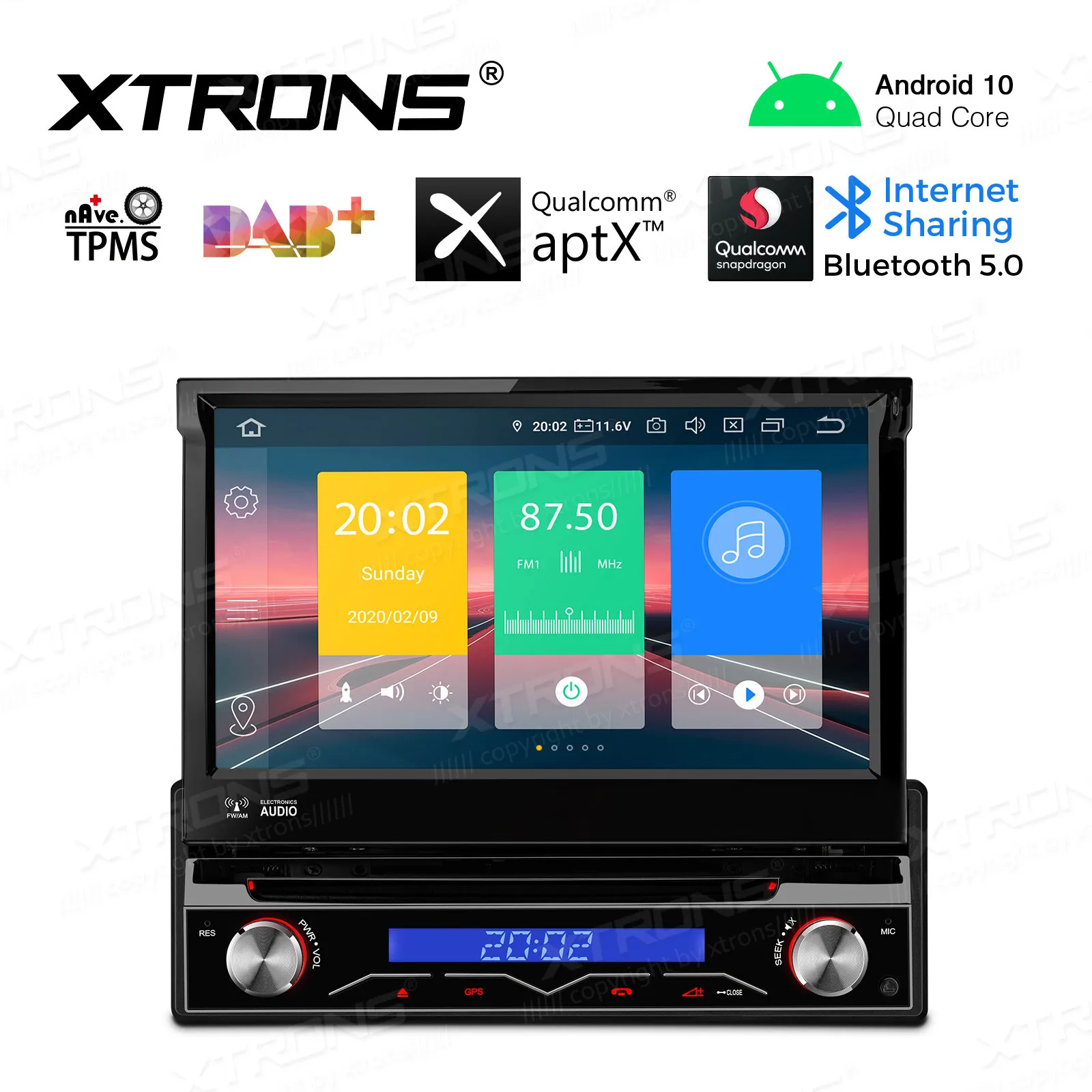 Автомобильная Мультимедийная система плеер на Android 10 0 с 7 &quotэкраном GPS съемной
