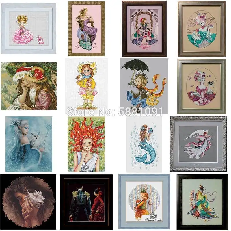 Набор для вышивки красивых сказочных персонажей крестиками электронный набор