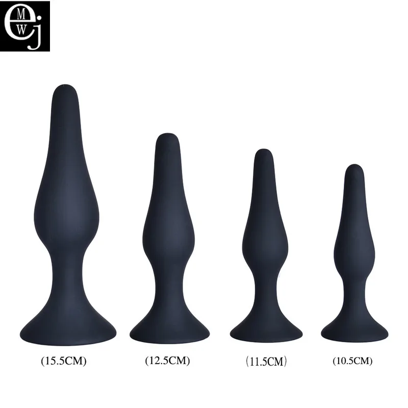 Силиконовая Анальная пробка 4 шт./компл. интимные игрушки для женщин и мужчин