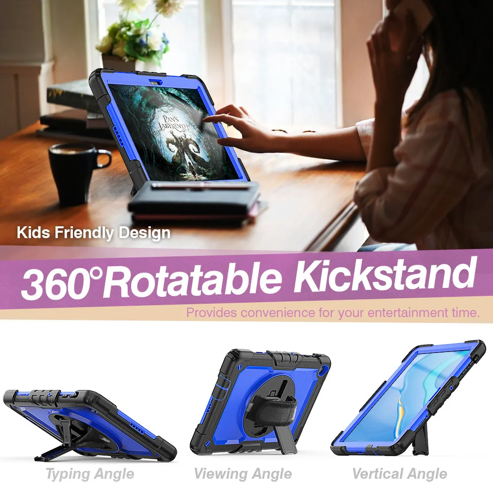 heavy duty case for huawei matepad t8 8 0 t10 t10s 2020 mediapad t5 10 10 1 kids shockproof tablet protective stand case cover free global shipping
