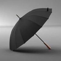 business black umbrella long handle large windproof uv protection fashion umbrella guarda chuva household merchandises bd50uu