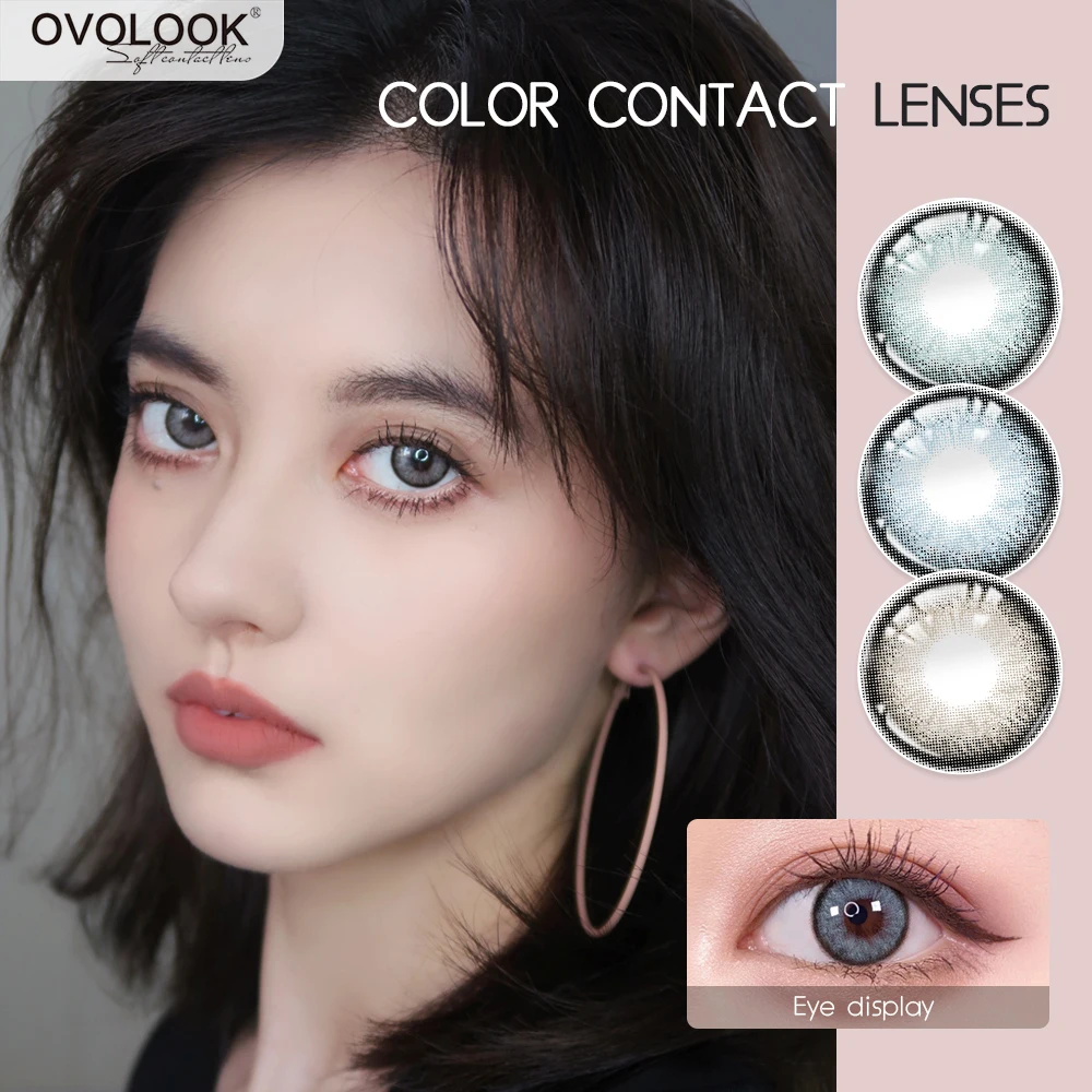 

Цветные контактные линзы для коррекции зрения с диоптриями, 14,2 мм, для близорукости, глаз, EYEWISH-1Pair