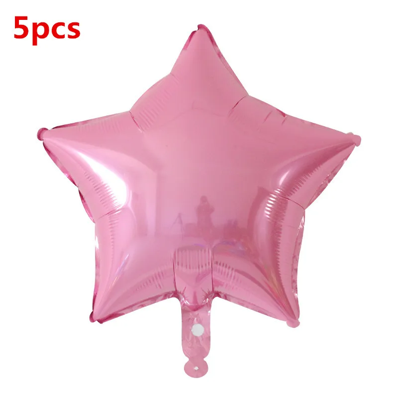 18inch light pink 12 дюймов металлические хромированные латексные шары корона с надписью «Happy Birthday», воздушные шары со звездами на свадьбу, день рождения, Детские вечерние украшения - Цвет: 18inch light pink
