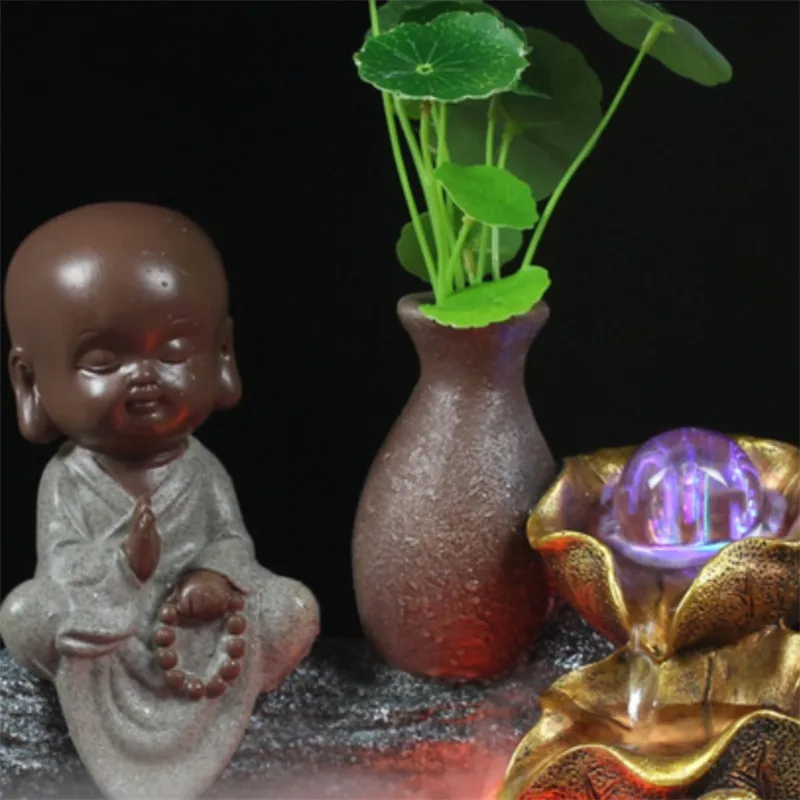 Альпинарий фонтан изделия фэн шуй гостиная комнатный увлажнитель маленький