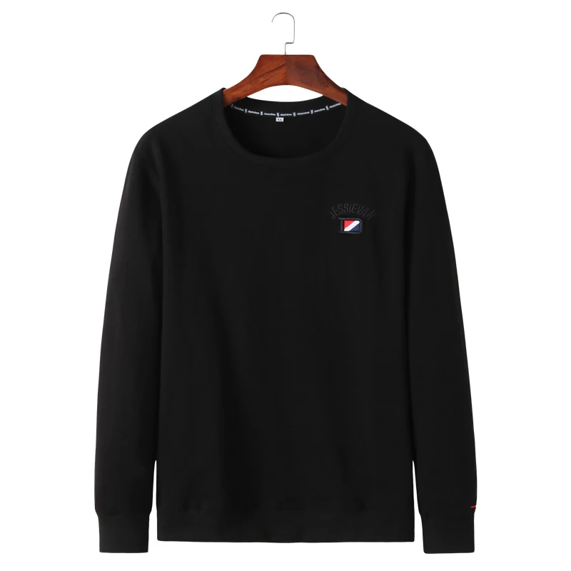 

Мужская хлопковая футболка размера плюс, 8XL 7XL, модная повседневная футболка с длинным рукавом для весны и осени, 2020
