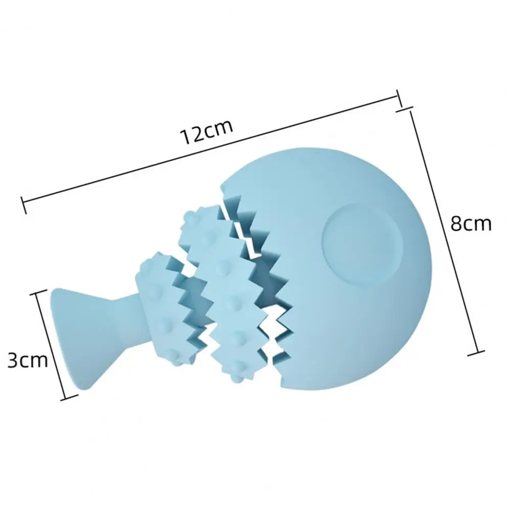 

Pet Dog Puppy TPR Fish Bone Shape Anti Bite Molar Teeth Cleaner Stick Chew Toy