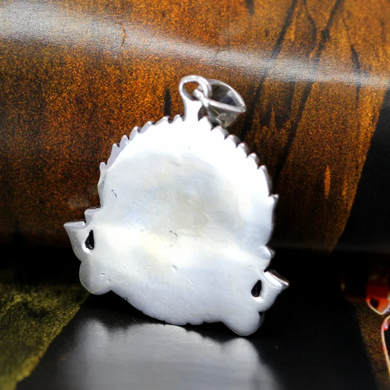 

Religious Gifts Jewelry Buddhistic Devil Pendants for Men Cool Thai Silver colour Necklaces NO Chains 925 Silver colour Bijoux