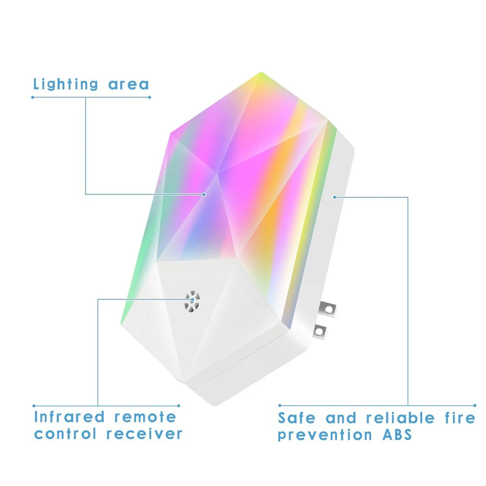 16 Colors LED Night Light With Remote Control Dimmable Baby Lamp Bedroom Bedside Decorative 4 Modes For Stairs Home | Лампы и