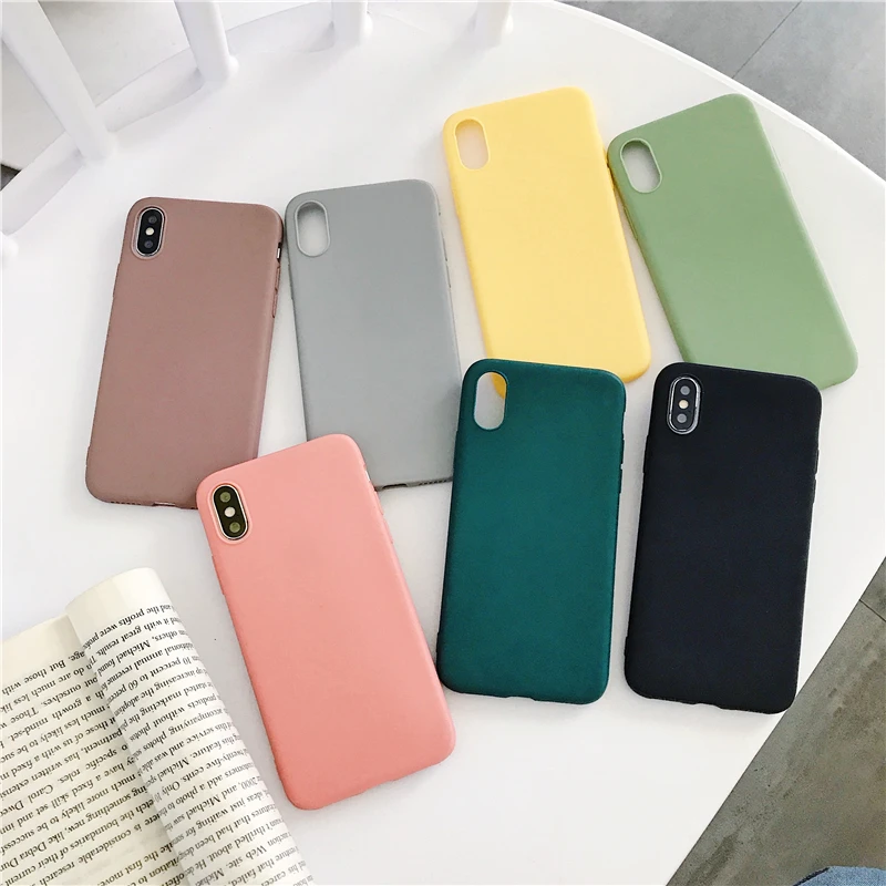 Цветной Мягкий силиконовый чехол для Xiao mi Red mi Note 6 5 7 8 Pro Red mi 7 6A 7A K20 Pro матовый чехол для Xiaomi mi 9 SE mi 9T mi 8 Lite 5x