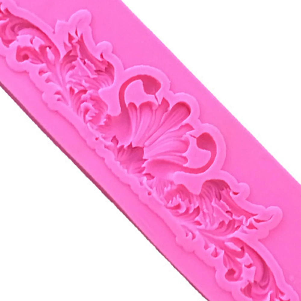 Конфетная глина шоколадные формы для мастики большая корона кружева границы