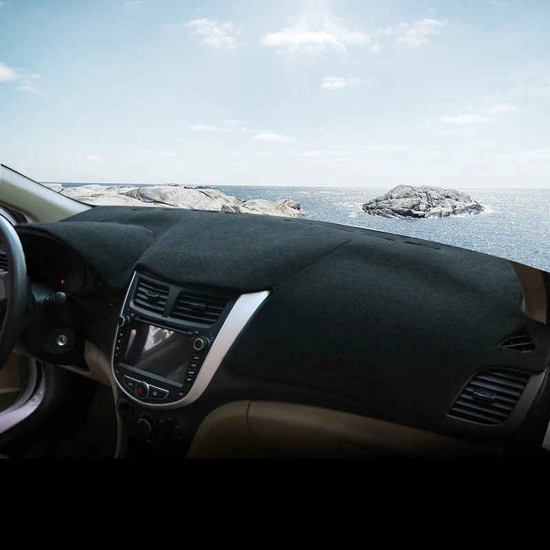 Автомобильный коврик для приборной панели Hyundai Solaris Accent Verna 2011-2014 2015 2016 2017 2018 2019 |