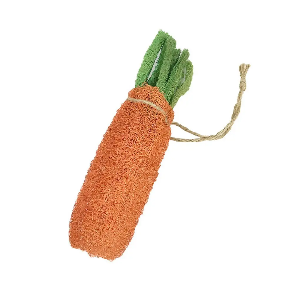 

Hamster Bunny Chew Toys Chinchilla Loofah Accessories Dwarf Animal Carrot Sponge Molar Guinea Pig Bite Radish Toy