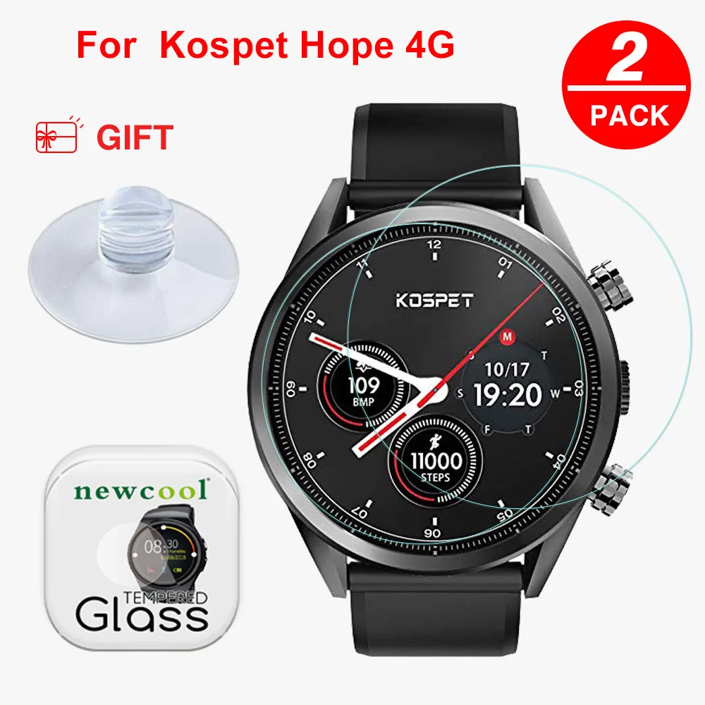 Стеклянная пленка NEWCOOL 9H 2.5D для смарт часов KOSPET Hope/Brave/Optimus Pro Защитная экрана из