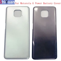 battery cover back rear door housing case for motorola moto g power 2021 back cover with camera lens logo repair parts