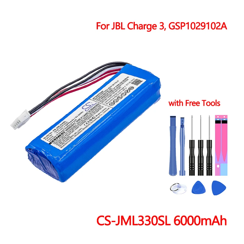 Bluetooth-динамик CS-JML330SL для JBL Charge 3 GSP1029102A новейшие аккумуляторы Cameron Sino Аккумулятор