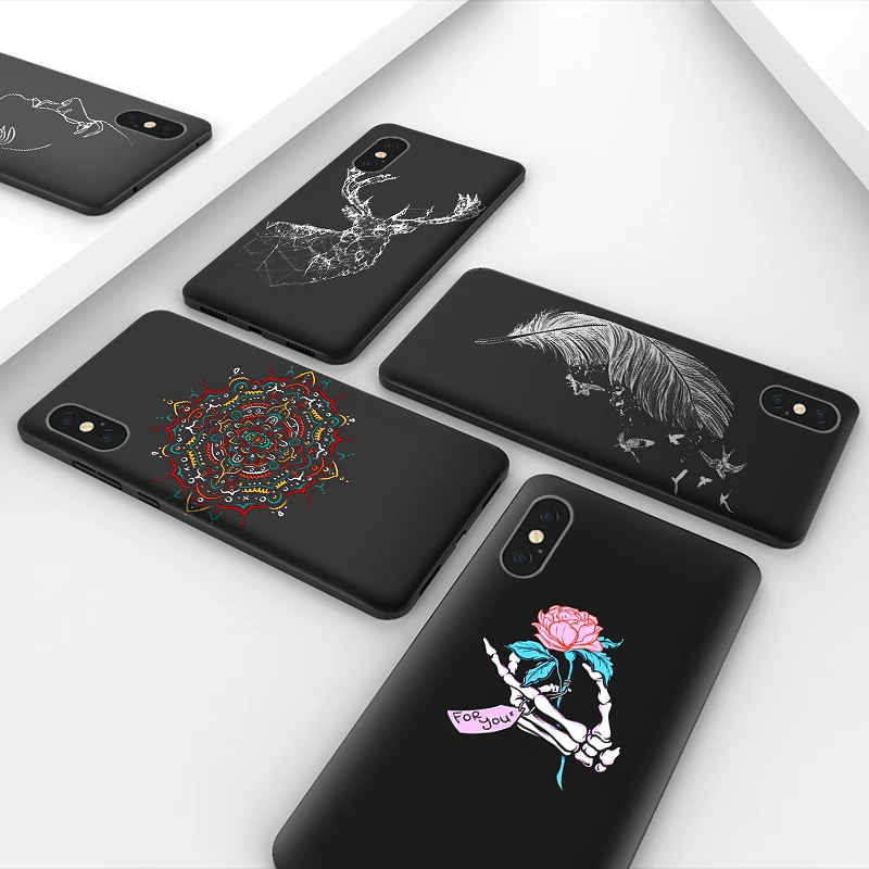 Matte TPU Case For iPhone 14 Pro Max Case Cover iPhone 11 13 X XS Max XR 12 7 8 6S 6 Plus SE 2020 13 Mini Painted Phone Funda