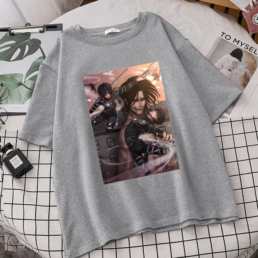 

Attack On Titan Shingeki No Kyojin Women Tumblr T Shirts Trending Fashion Tshirts Mujer Brand Short Sleeve Tee Round Neck Tops