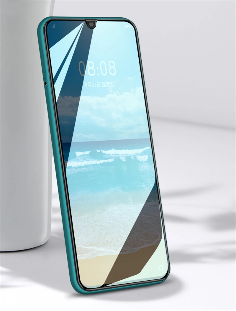 2 piezas para Redmi Note 8 Pro vidrio para Xiaomi Redmi Note 8 Pro vidrio templado cubierta completa pegamento Protector de pantalla para Redmi Note 8 Pro-2