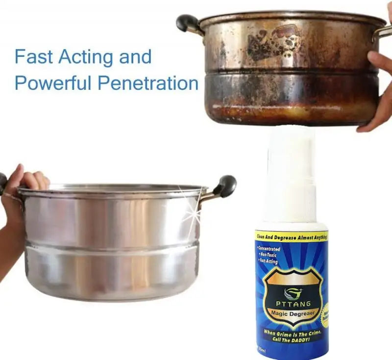 Hot new product 30ml Safe Grease Police Magic Degreaser Easy Cleaning Spray Cleaner Bathroom Kitchen