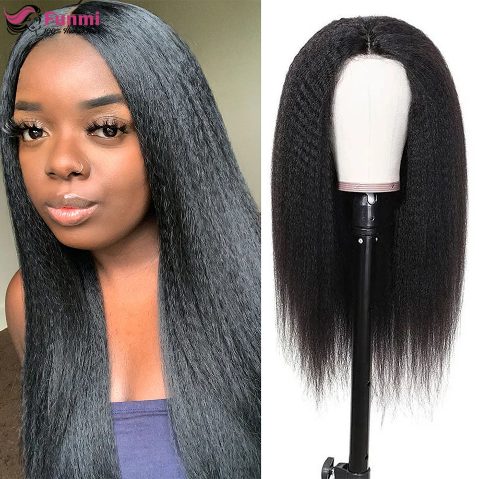 Кудрявые прямые парики 4x4 из человеческих волос на сетке бразильские