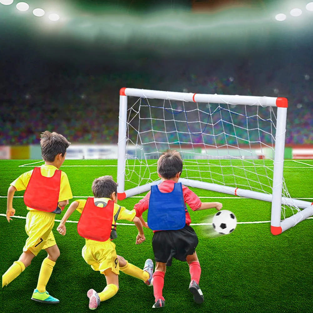 

Kids Soccer Goal Set with Net Ball and Pump for Indoor Outdoor Backyard Sport Game Football Training