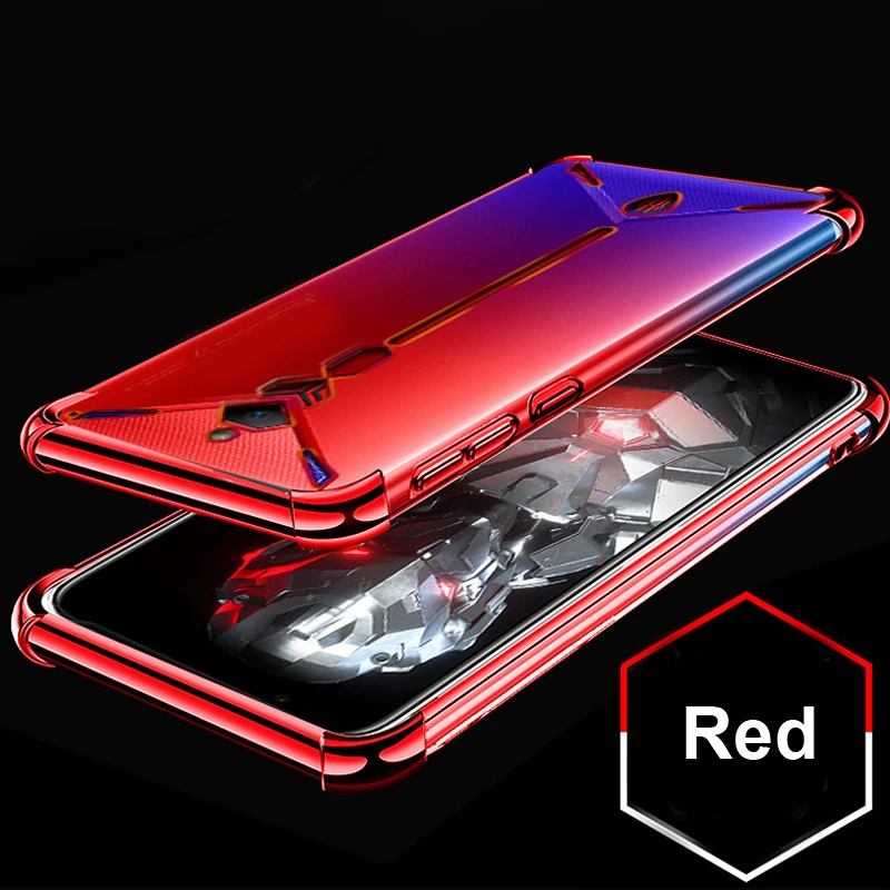 Красный цвет для zte Nubia red Magic 3S NX629J Чехол подушки безопасности буфера полная защита чехол для Red Magic 3S ТПУ противоударный задняя крышка