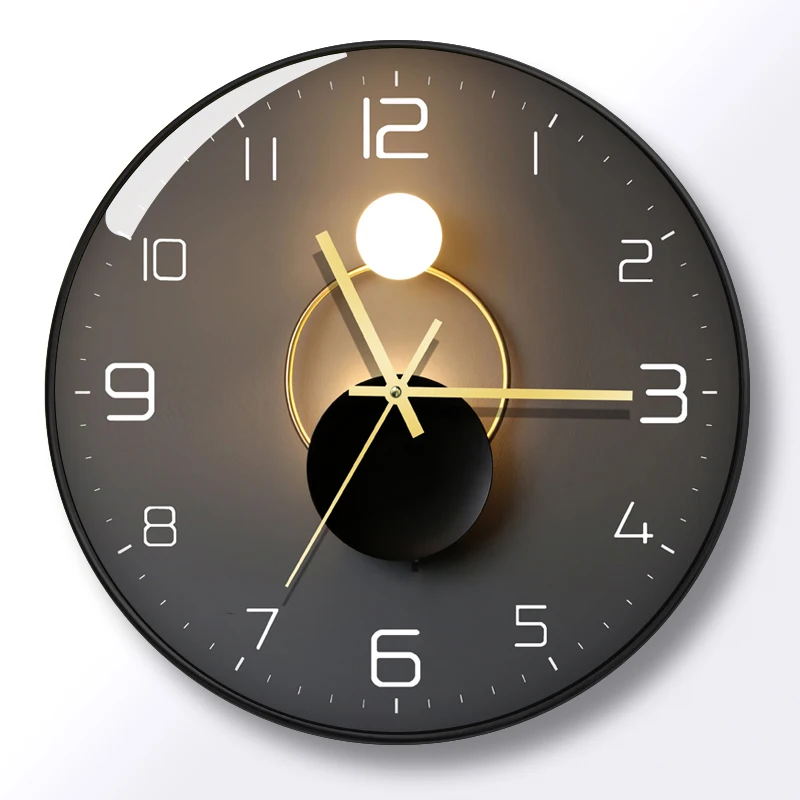 

Art Silent Wall Clock Modern Design Simple Nordic Luxury Creative Digital Wall Clock Living Room Reloj Pared Home Decor DG50WC