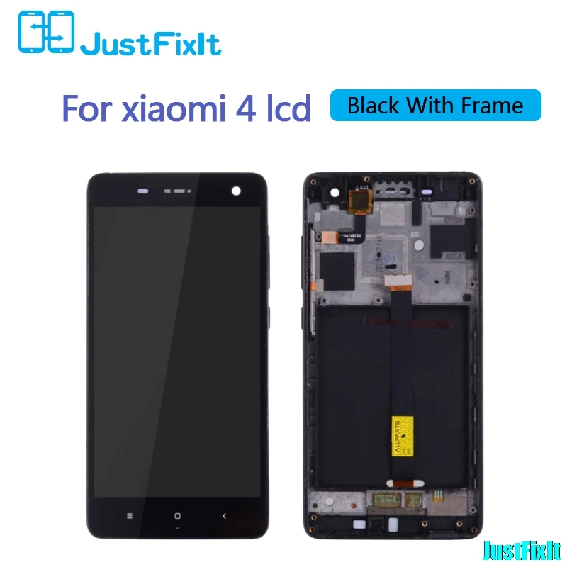 Original For Xiaomi Mi4 LCD Touch Screen Digitizer With Frame Replacement Black White 5.0 Inch Mi 4 Display |