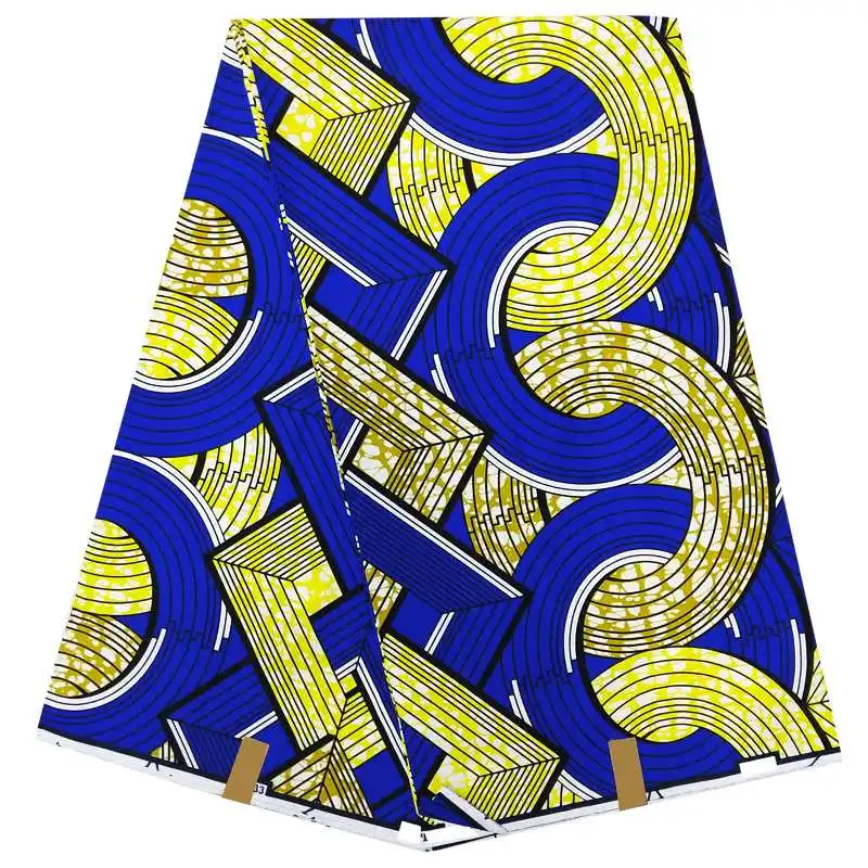 Анкара ткань настоящий голландский воск африканская вощеная ткань принтом для африканской одежды дизайн воск мягкий материал для вечернего платья подарок - Цвет: as picture