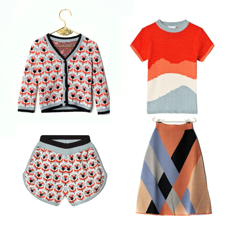 Брендовые осенние Хлопковые вязаные свитера для мальчиков и девочек бренда Wolf Rita