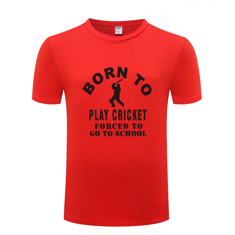Забавная креативная Мужская футболка Born To Play Cricket новинка 2020 Повседневная