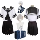 Костюм для косплея из аниме Токийский мстители, комплект из юбки и школьной формы с белым париком и сумочкой JK, сарафан кавараги, брахман