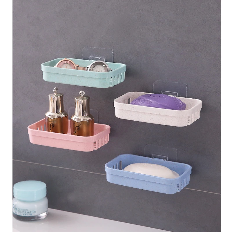 

Soap Basket Wall Mounted Adhesive Waterproof Soap Dish Holder for Bathroom