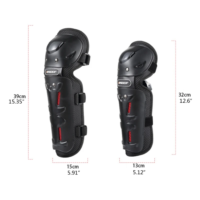 

4Pcs Universal Motocross Motorcycle Cycling Elbow Knee Pads Guard Safety Protective GearThick Sponge Anti-Slip,Good B