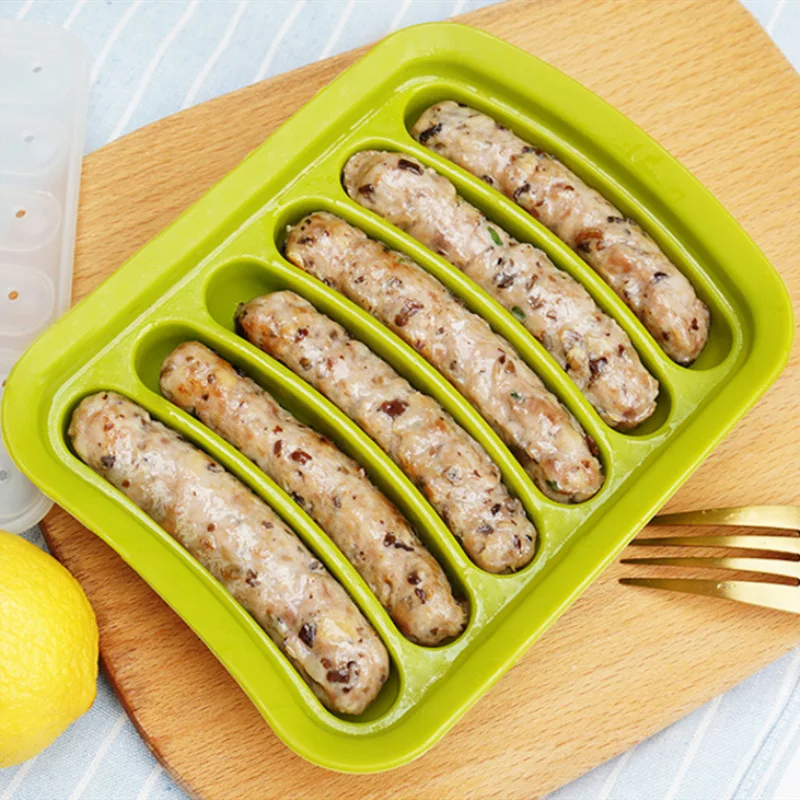 Homemade DIY Sausage Maker Silicone Mold Hot Dog Handmade Ham Mould Kitchen Making And Refrigerated Cake Tool | Дом и сад