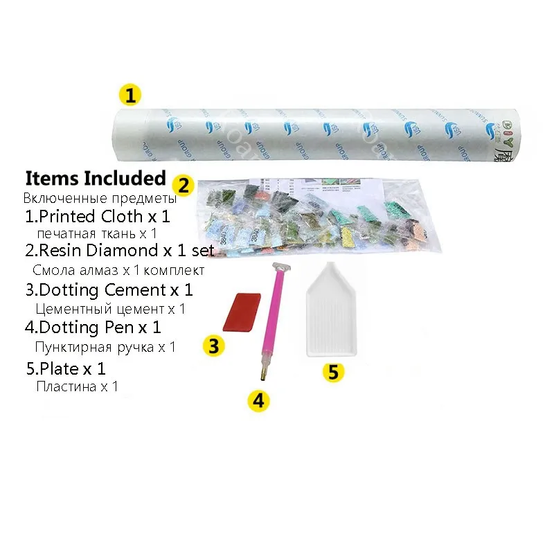 Алмазная живопись ROAMILY полноформатная вышивка слонами алмазная крестиком