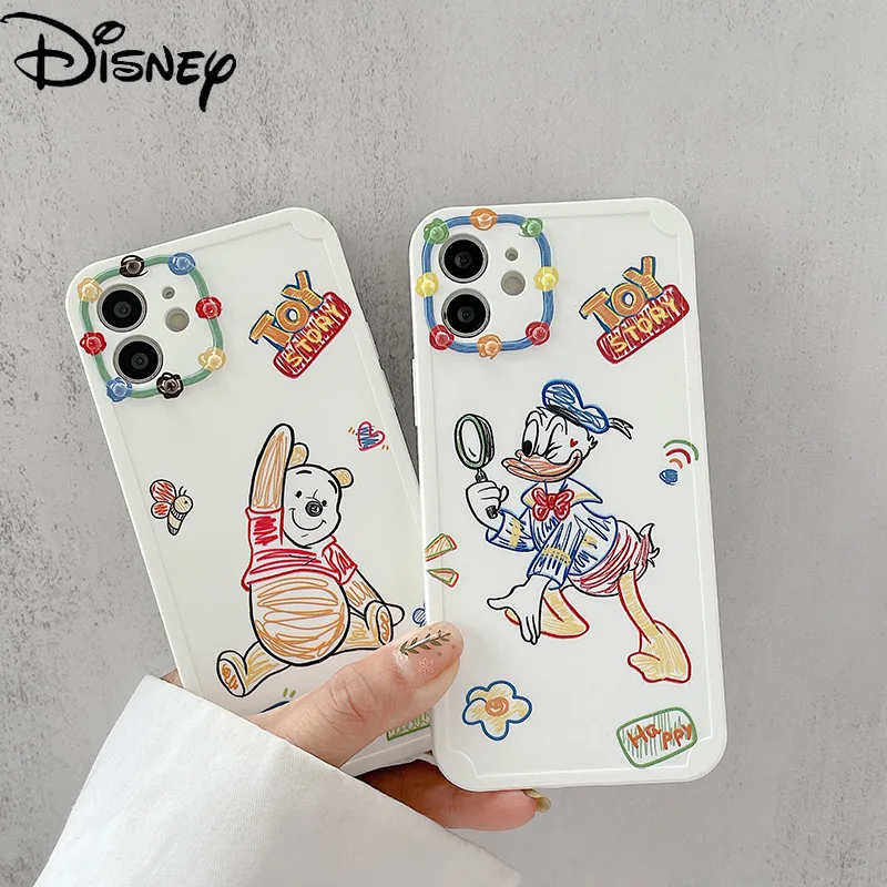 

Disney Donald Duck for IPhone 7/8P/X/XR/XS/XSMAX/11/12Pro/12mini Anti-drop Personality Cartoon Silicone Phone Case