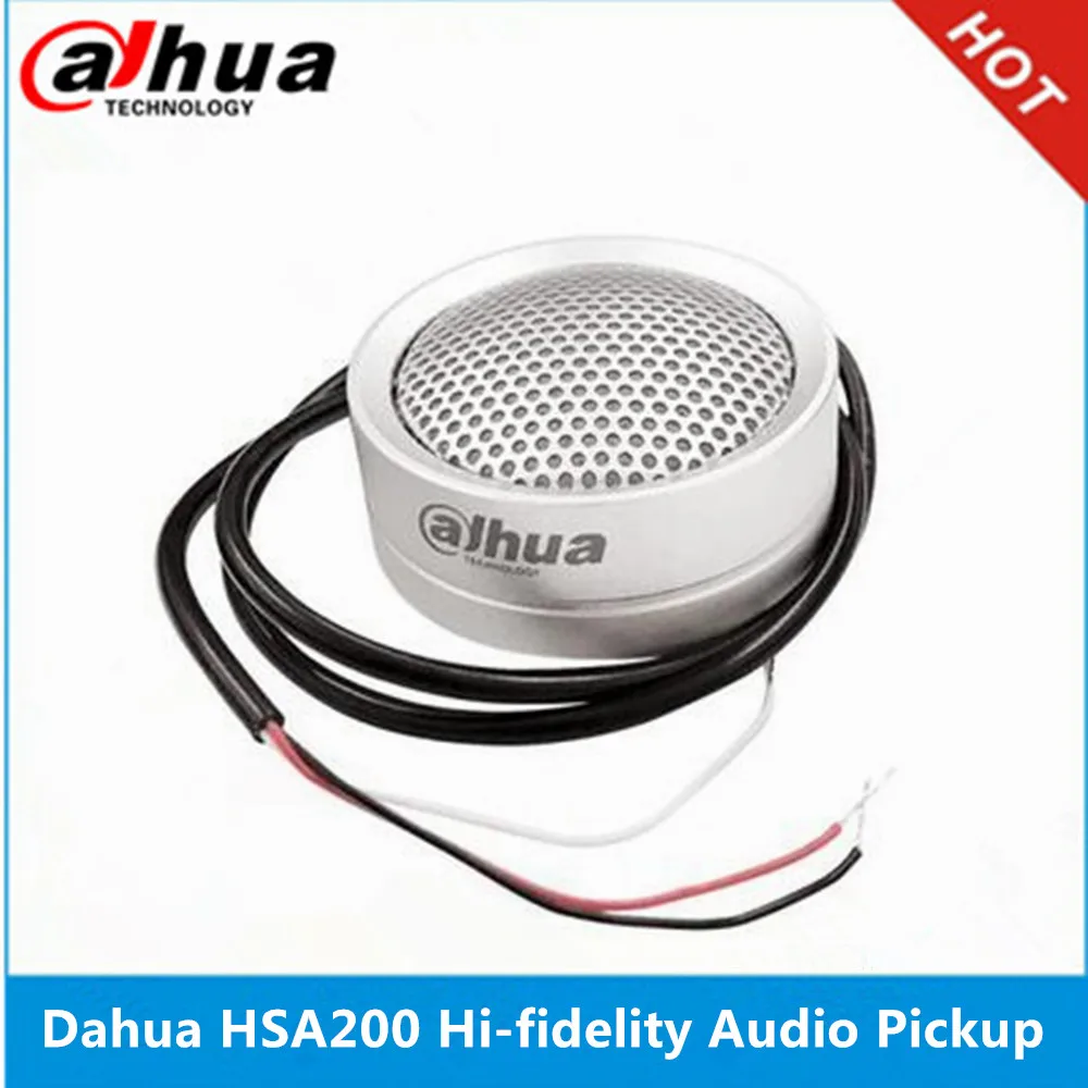 Dahua аудио звукосниматель DH-HSA200 Hi-fidelity Аудио звукосниматель микрофон для DH& HIK аудио и сигнализации камеры