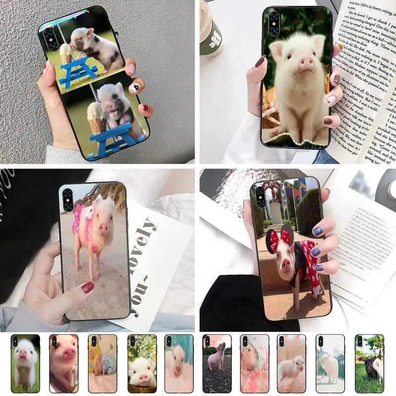 С изображением милой свинки для мальчиков чехол телефона iphone XS 11 11Pro 5 5s SE 6 6s плюс 7