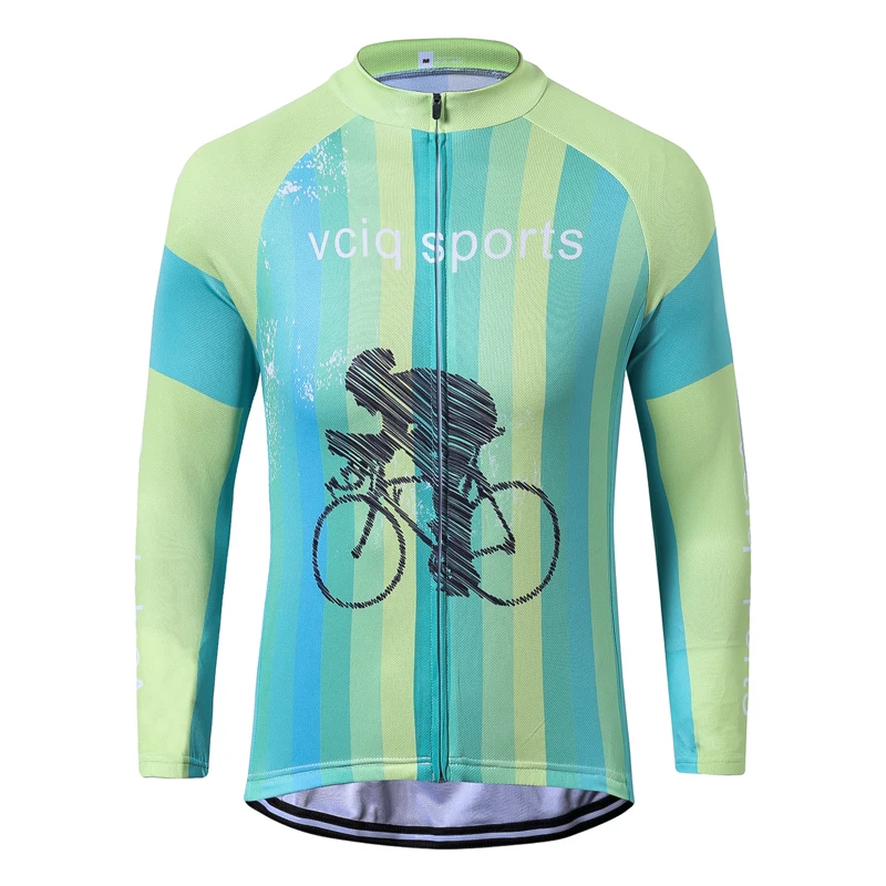 Мужская зимняя велосипедная Джерси 2019 красный синий зеленый с длинным рукавом