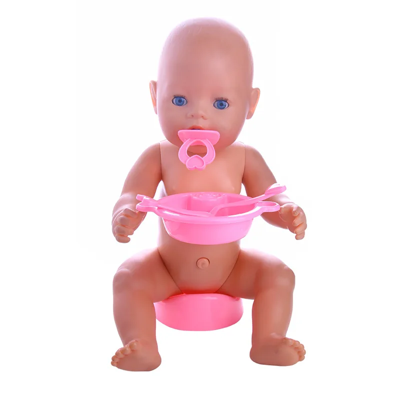 Кукла-младенец корма бутылка чаша 5 шт./компл. подходит 43 см для ухода за ребенком