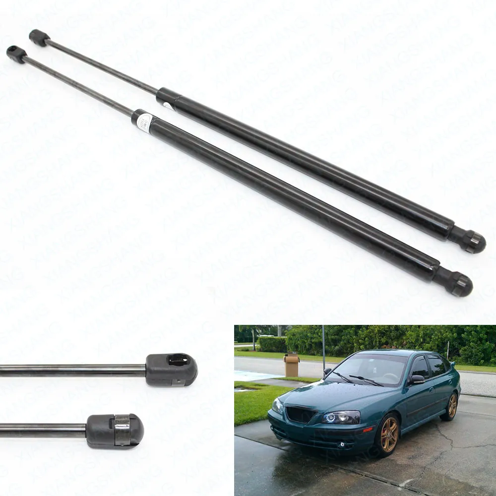 2 шт Liftgate Boot Авто Газовые Пружинные стойки опоры поддержка подъема подходит для hyundai Elantra хэтчбек 2002-2005 2006 19,12 дюймов демпфер - Цвет: Черный
