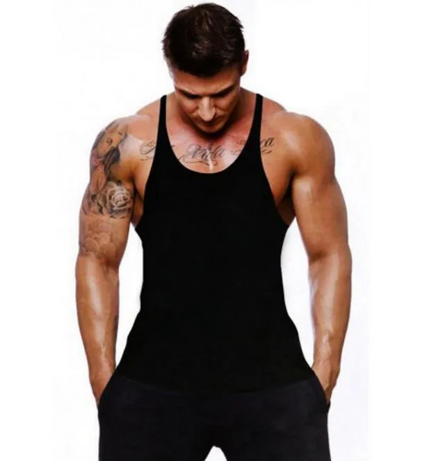 Майка мужская хлопковая для тренировок тенниска без рукавов майка бодибилдинга