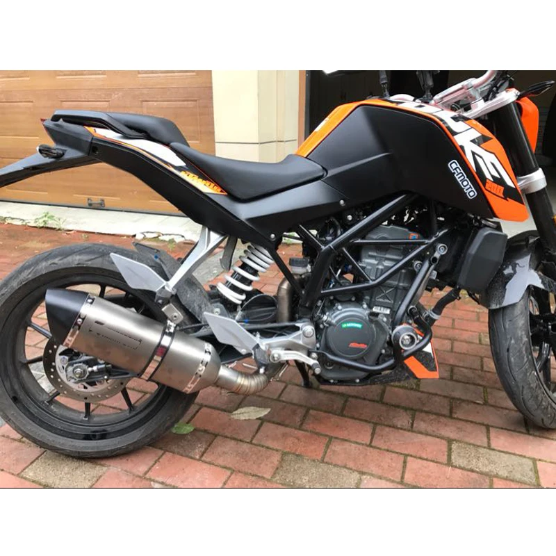 Выхлопной Системы для KTM 125 200 250 390 Duke RC390 мотоцикл заголовка Mid трубы удалить заменить Оригинальное катализатор слипоны 51 мм